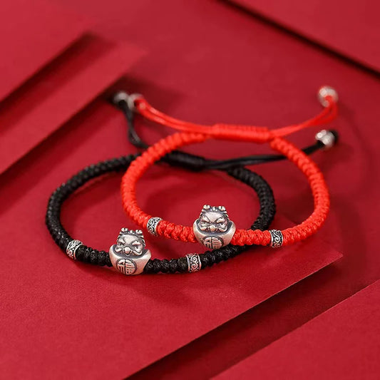 Wealth Ingots Red String Bracelet For Couple - Prosperity Abundance