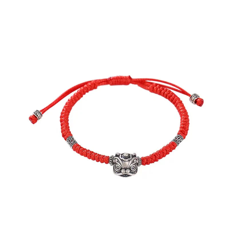 Fengshui Lion Red String Bracelet - Protection and Prosperity