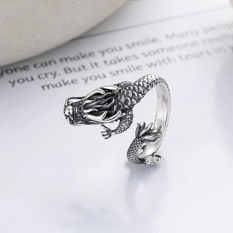 Legendary Dragon Silver Ring - 2024 New Edition Adjustable