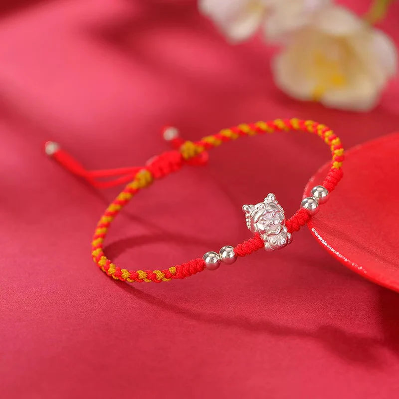 2024 Yeaf of Dragon Red String Bracelet - 925 Sterling Silver Product Details