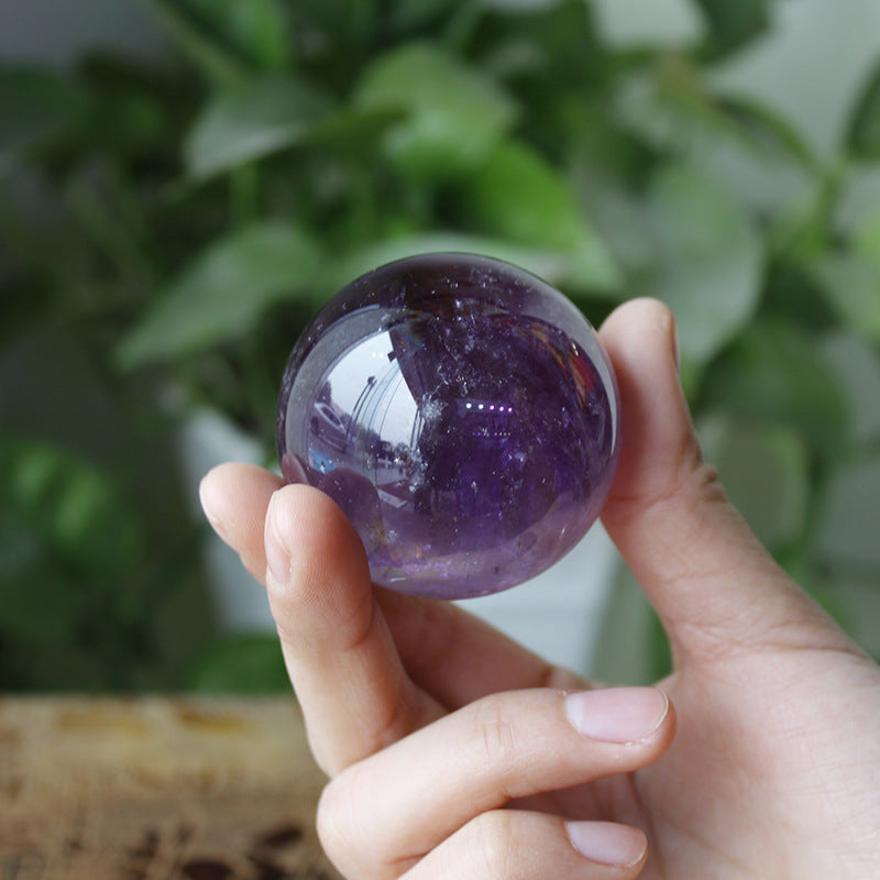 Amethyst Crystal Decorative Ball with Stand Crystal Sphere - Reiki Gifts - Meditation Gifts - Feng Shui