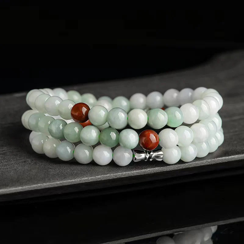 Mala Prayer Jade Beads Bracelet - Stress Relief