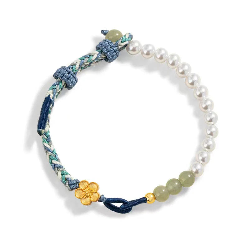 Lotus Flower Handmade Rope Bracelet - Inner Peace