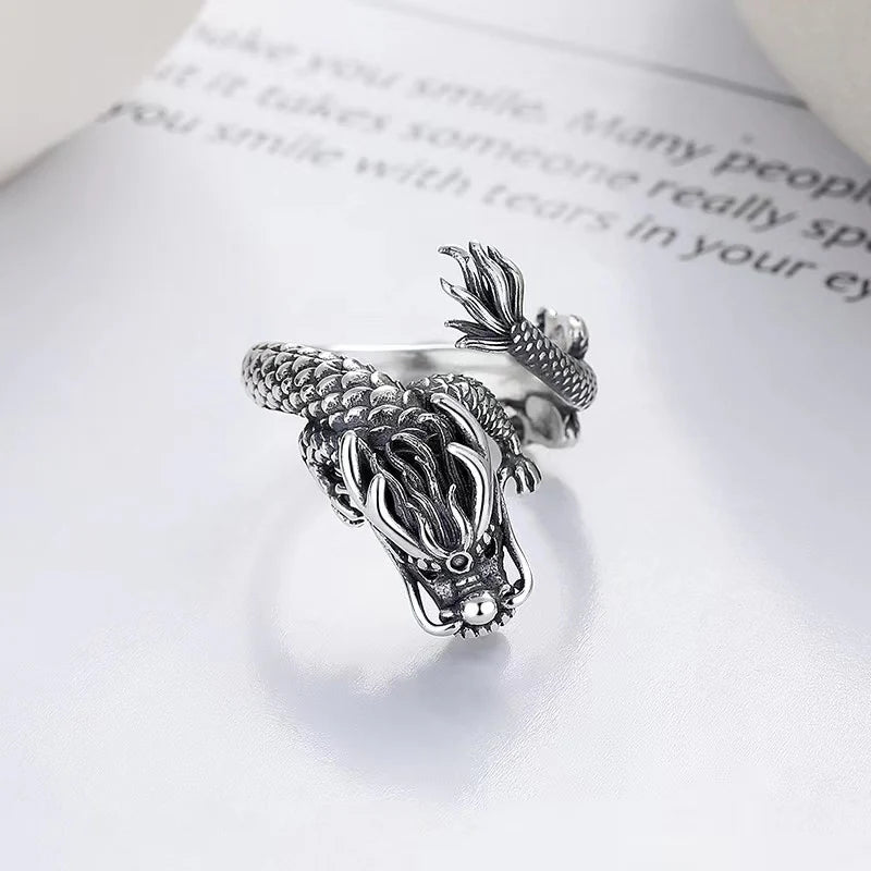 Legendary Dragon Silver Ring - 2024 New Edition Adjustable