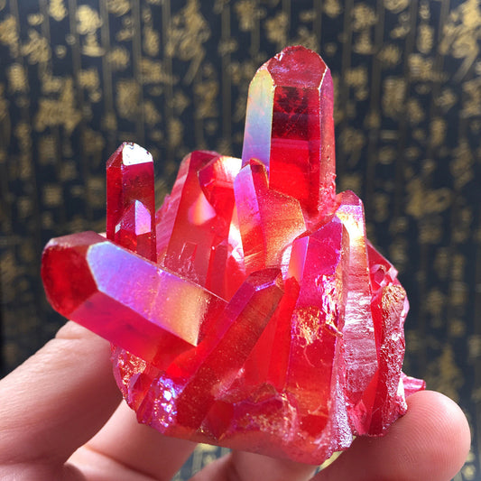 Rare Red Flame Natural Crystal Cluster Specimen, Home Decoration Stone, Wedding Decoration Aquarium