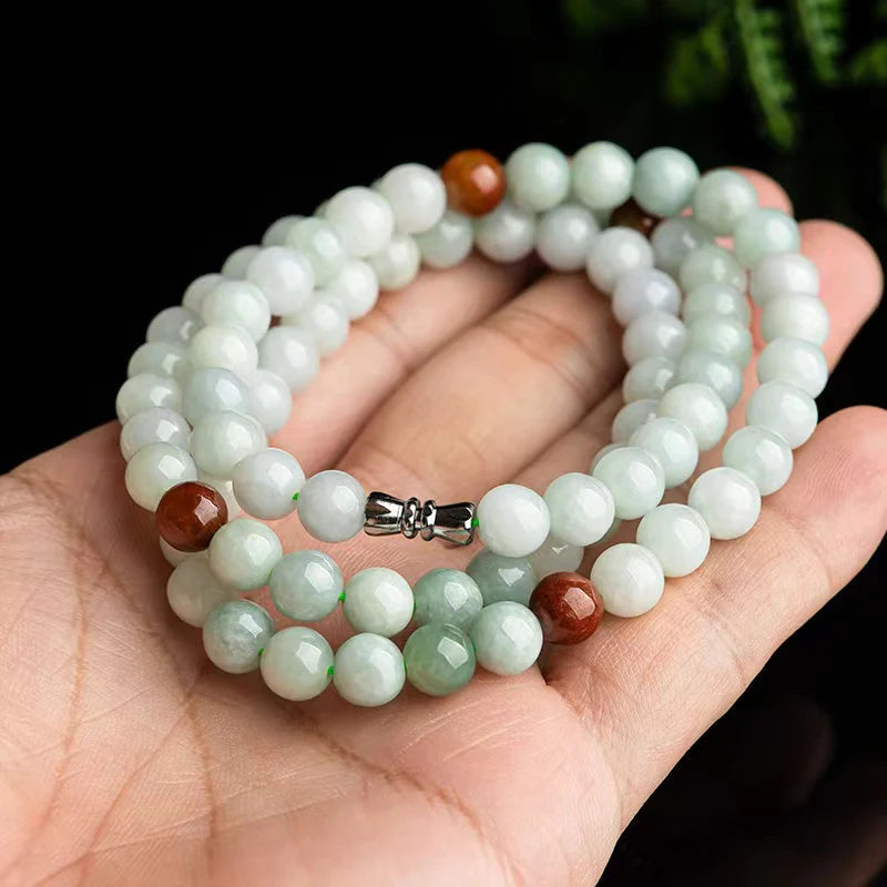 Mala Prayer Jade Beads Bracelet - Stress Relief