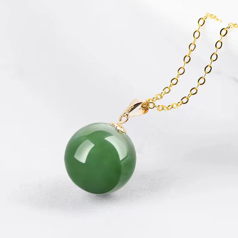 Natural Burma Jadeite Pendant Necklace - Balance And Harmony