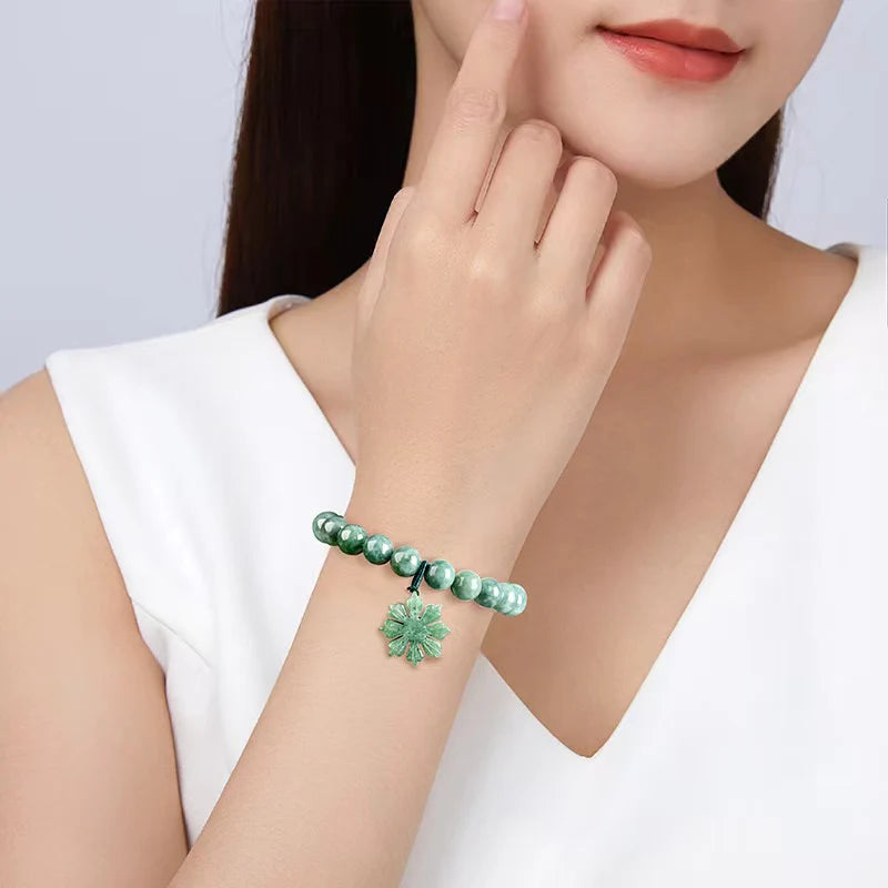 Sun Flower Jade Bracelet - Financial Growth