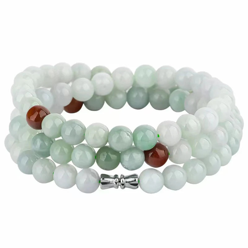 Mala Prayer Jade Beads Bracelet - Stress Relief