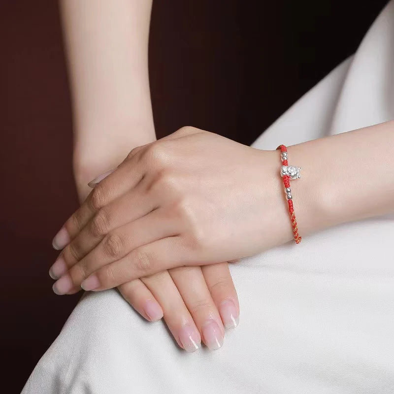 2024 Yeaf of Dragon Red String Bracelet - 925 Sterling Silver Product Details