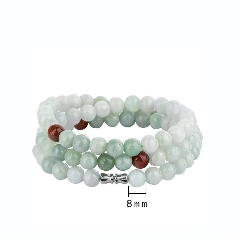 Mala Prayer Jade Beads Bracelet - Stress Relief