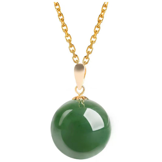 Natural Burma Jadeite Pendant Necklace - Balance And Harmony