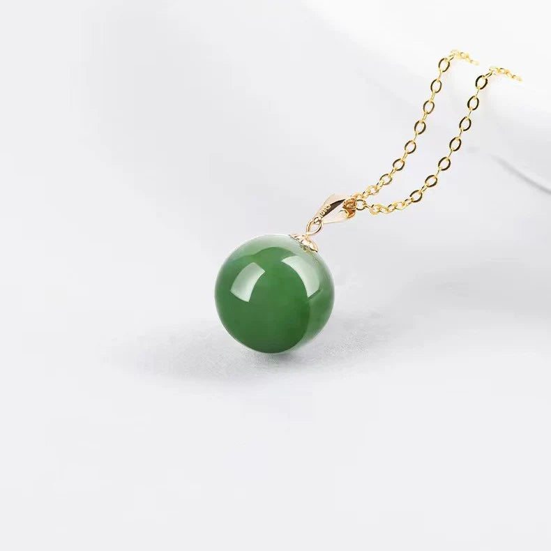 Natural Burma Jadeite Pendant Necklace - Balance And Harmony