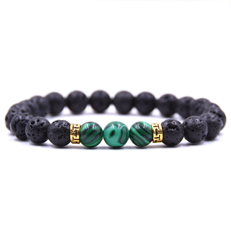 Grounding Lava Rock Beaded Bracelet Essential Oil Diffuser for Women Men, Aromatherapy Ideal for Anti-Anxiety or Anti-Stress