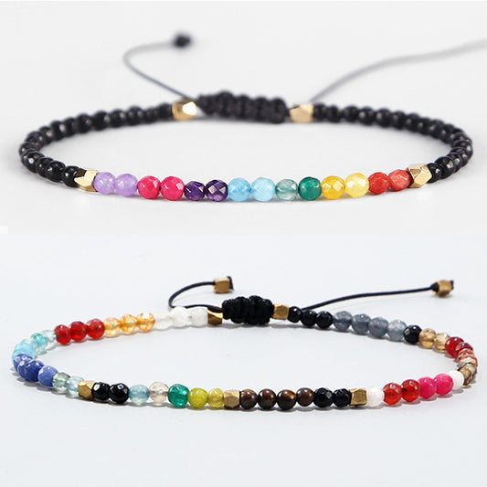 7 Chakra & 12 Constellation Bracelets, 7 Chakra Handmade Lucky Stone Bracelet, Reveal Your True Potential