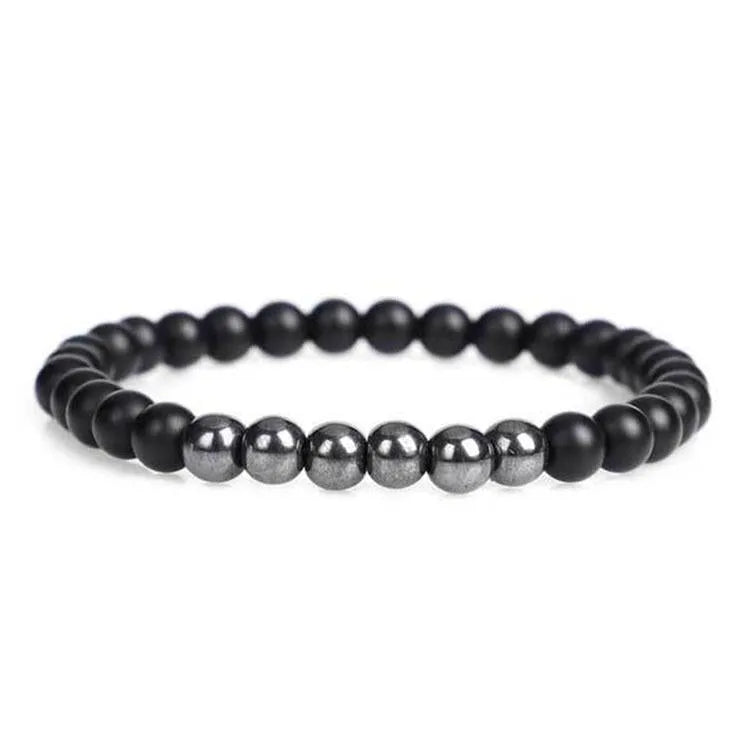 Hematite 7 Chakra Bracelet Set, Reiki Healing Natural Stone Beads Stretchable Unisex Bracelets Set for Women and Men, Inspire Wellness & Health