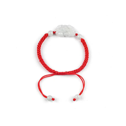 Pixiu Jade Red String Bracelet - Proection and Wealth