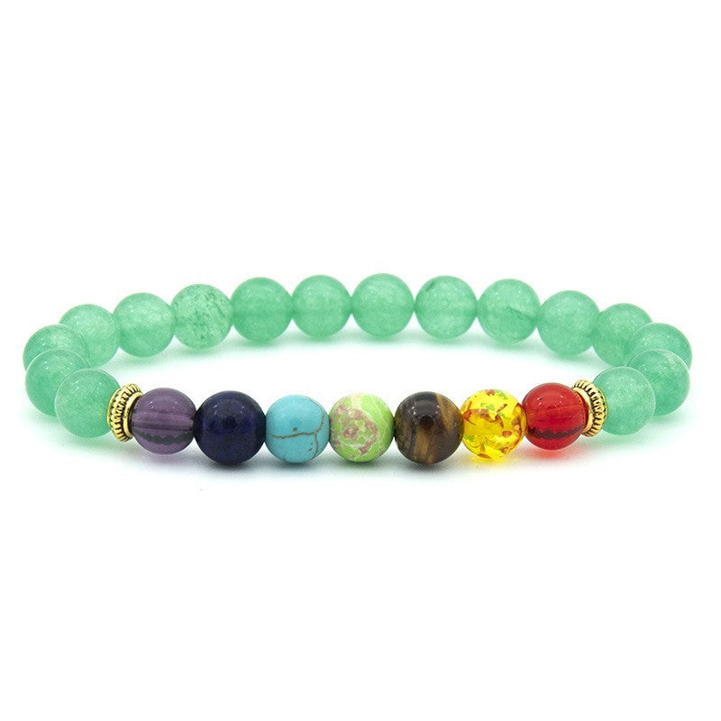 7 Chakra Reiki Essential Oil Diffuser Bracelet, Lava Rock Multicolor Stone Spacer Healing Bead Bangle Bracelet, Seven Gemstone Chakra Crystal Bracelet, Hand Band Pure Saat Chakra Bracelet For Women Men