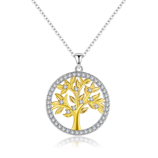 Tree of Life Necklace 925 Sterling Silver Family Tree Necklace Heart Tree of Life Pendant Birthday Jewellery Gifts