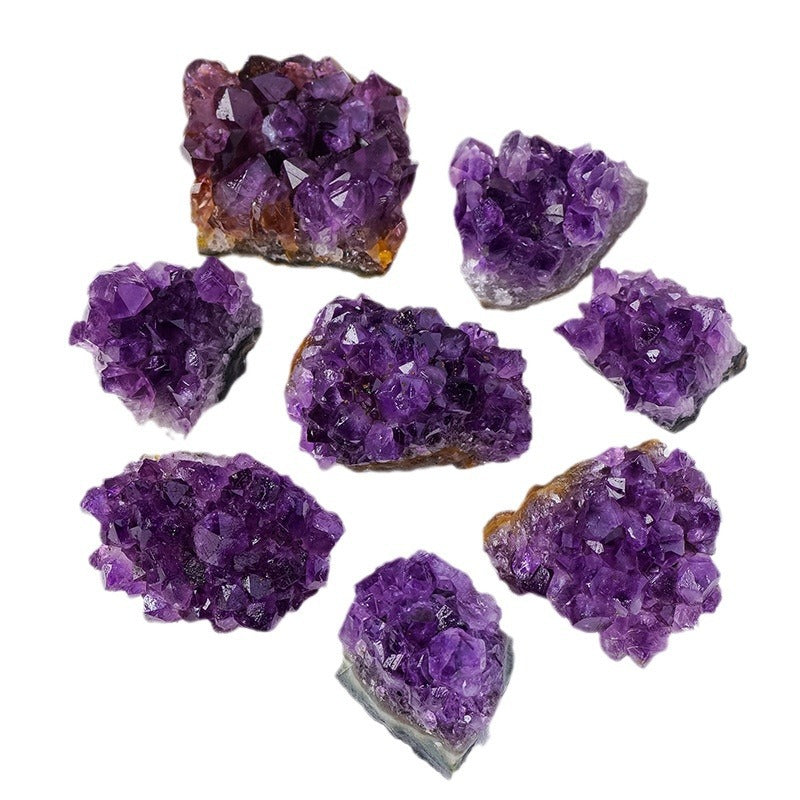 Amethyst Cluster for Witchcraft, Raw Amathesis Crystal Amythestyst Geode Cave, Healing Crystal Stone Ornaments, Feng Shui Home Decoration