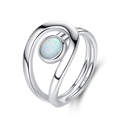 925 silver ring unique design new fashion opal female ring