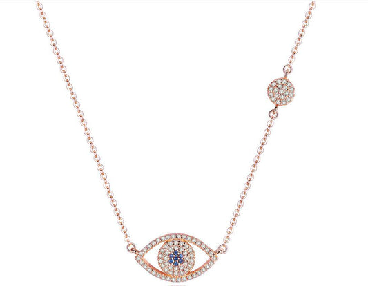 S925 Sterling Silver Necklace Evil Eye Necklace