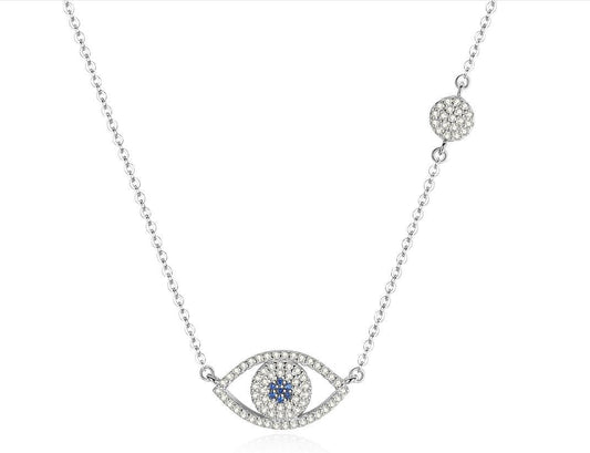 S925 Sterling Silver Necklace Evil Eye Necklace