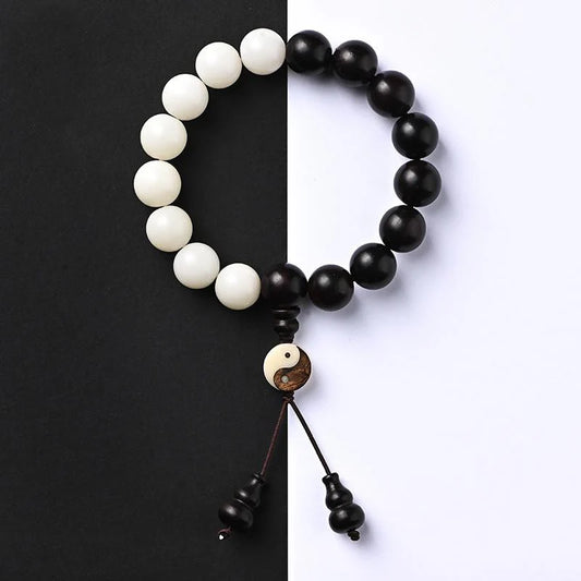 Feng Shui Bagua Sandal Wood Beads Protection Bracelet