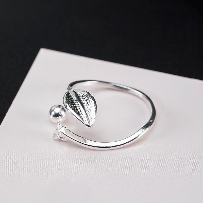 Fengshui Willow Leaf 925 Silver Ring