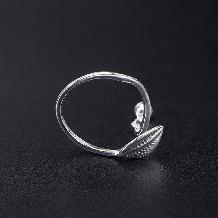 Fengshui Willow Leaf 925 Silver Ring