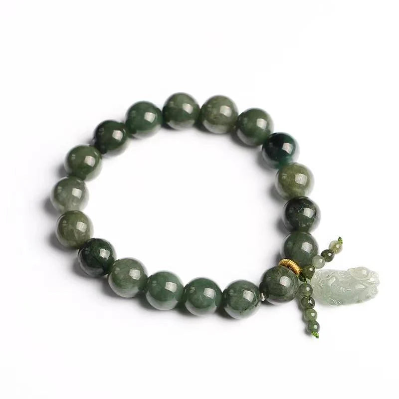 Green Jade Pixiu Feng Shui Bracelet