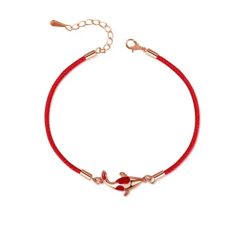 Koi Fish Red String Bracelet