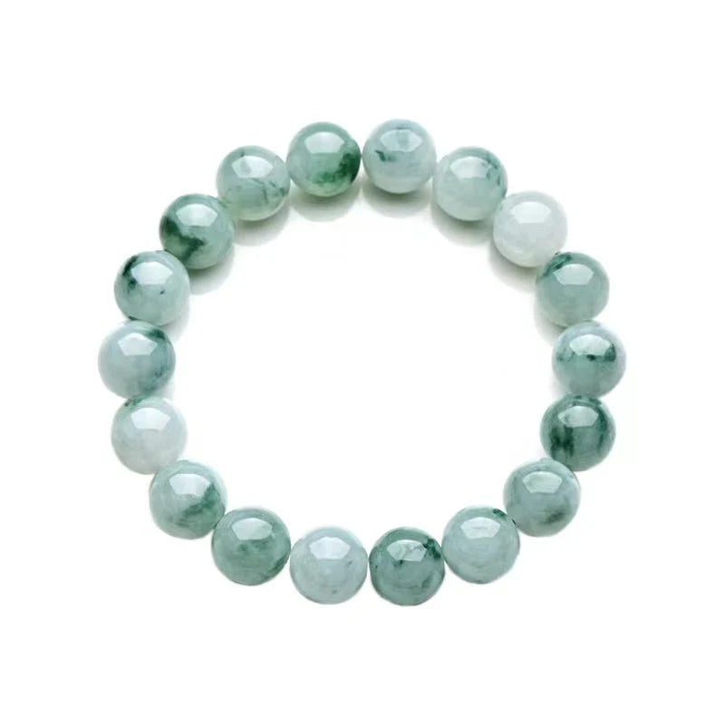 Natural Burmese Jade Beads Lucky Bracelet