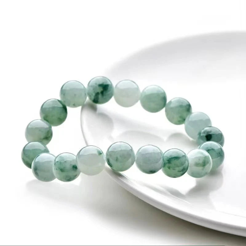 Natural Burmese Jade Beads Lucky Bracelet