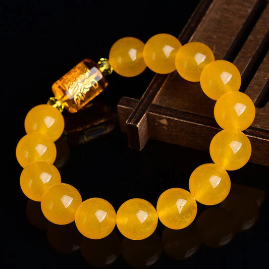 Natural Yellow Chalcedony Positivity Bracelet