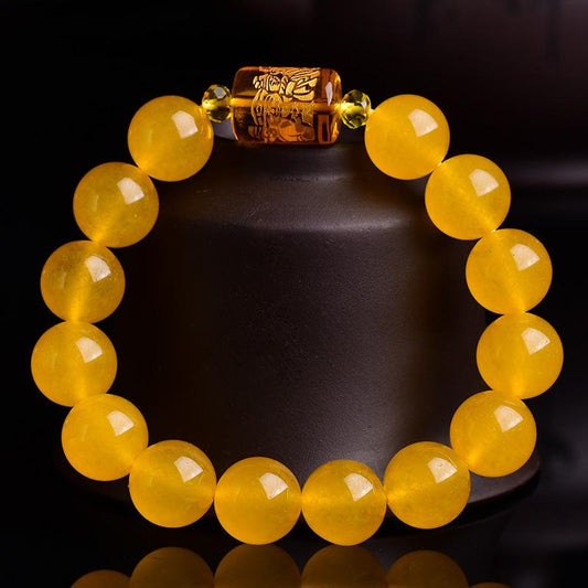 Natural Yellow Chalcedony Positivity Bracelet