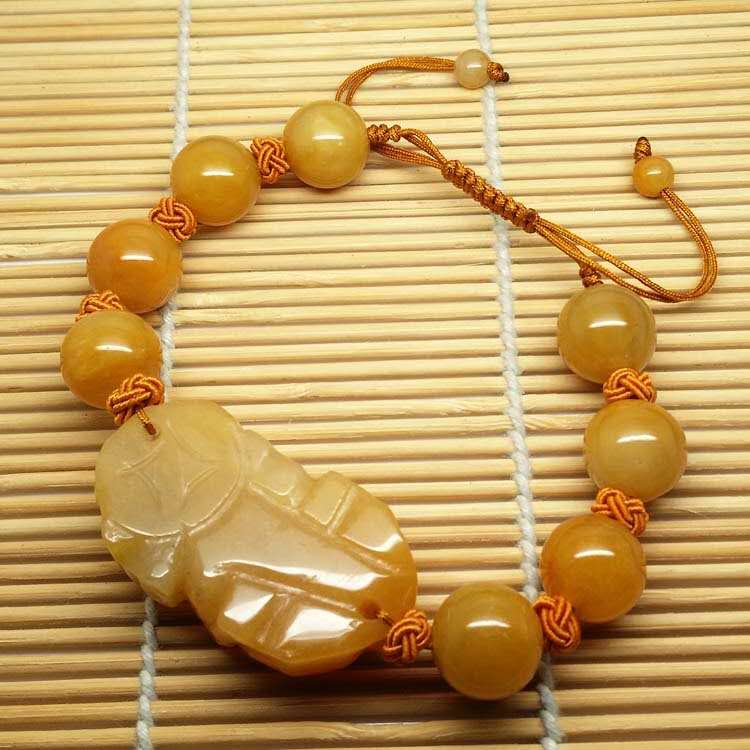 Natural Yellow Jade Pixiu Healing Bracelet - Special