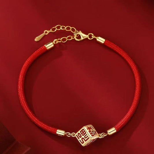 Red String Bracelet - Fu Charm