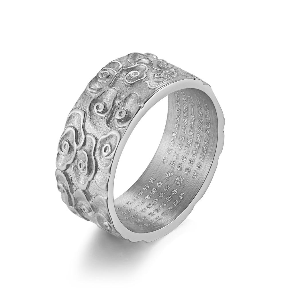 Tibetan Buddhist Six True Words Mantra Ring